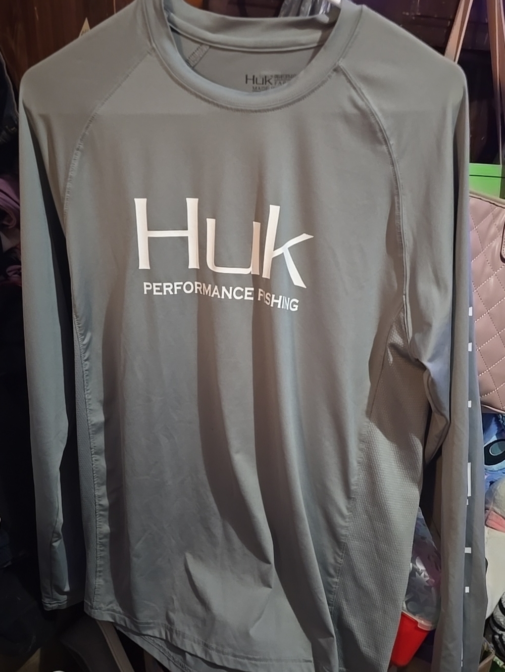 !!. Mens S  Long-Sleeve Shirt in Light Gray